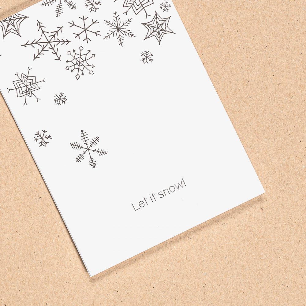 "Let it snow“<br />Postkarte  |  A6