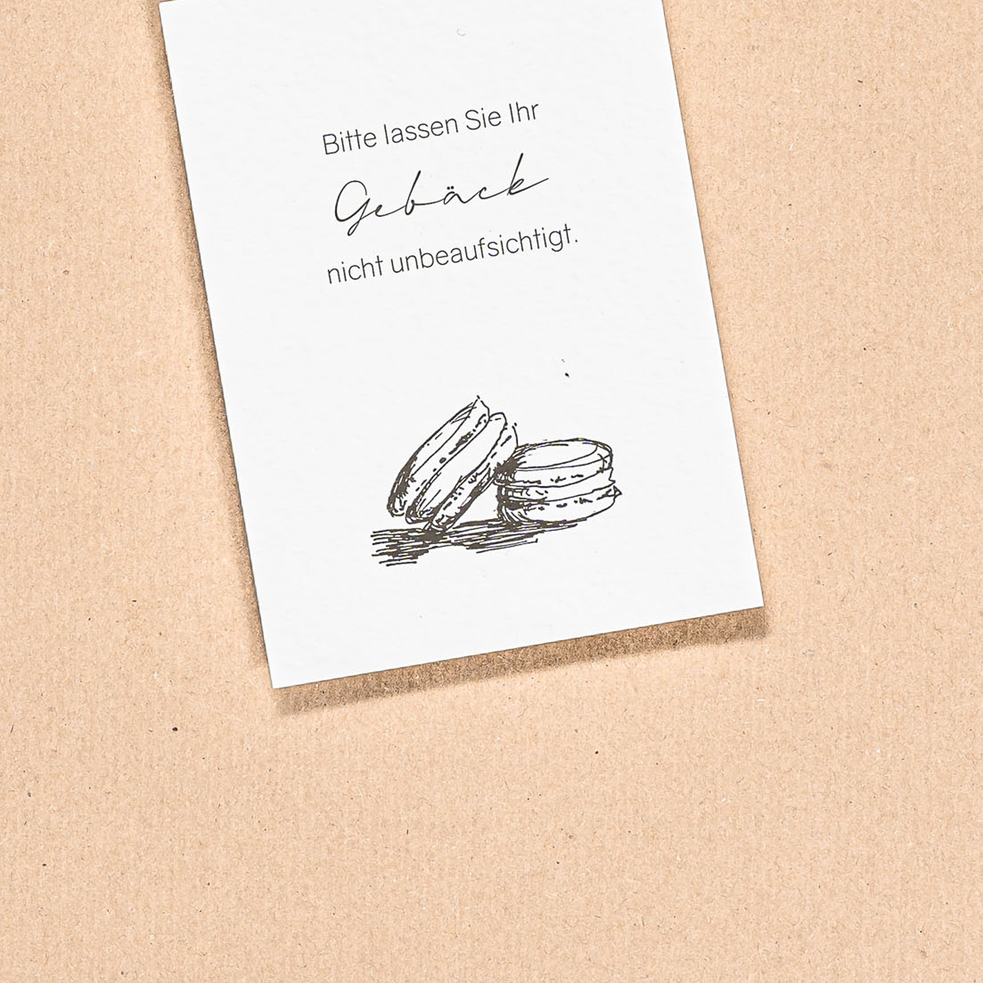 Lassen Sie Ihr Gebäck<br />Postkarte | A6