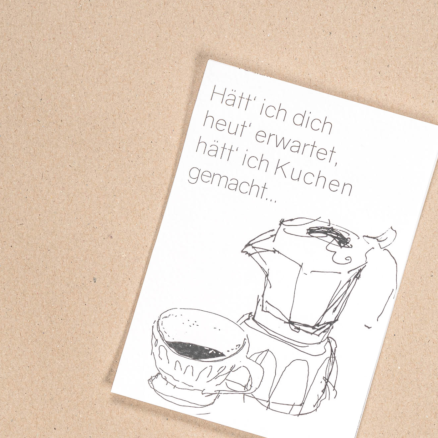 "Hätt ich dich heut erwartet...“<br />Postkarte | A6