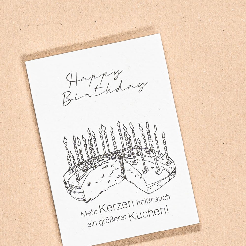 "Happy Birthday"<br />Postkarte  |  A6