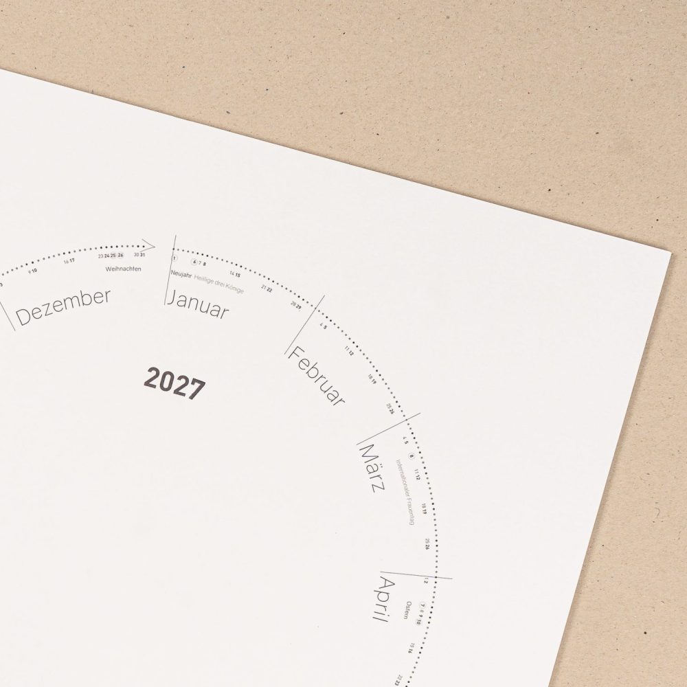 Circle Line „No 1“<br /> Kalender 2027 | 53/53cm