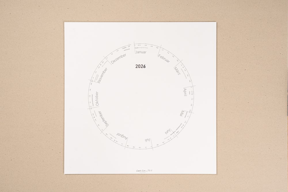 Circle Line „No 1“<br /> Kalender 2026 | 53/53cm – Bild 2
