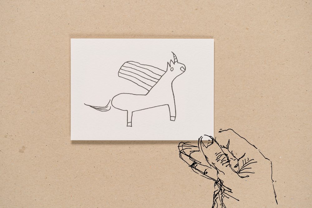 unPERFEKT Karte „Einhorn klassisch“<br />Postkarte  |  A6