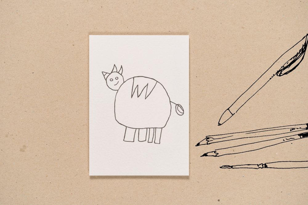 unPERFEKT Karte „Einhorn pummelig“<br />Postkarte  |  A6